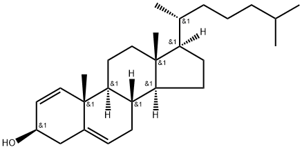 Cholesta-1,5-dien-3-ol, (3β)- Structure