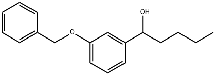 α-Butyl-3-(phenylmethoxy)benzenemethanol Structure