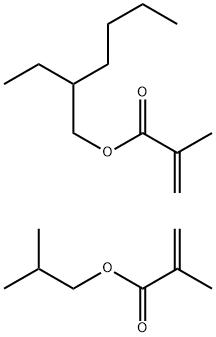 2-프로판산,2-메틸-,2-에틸헥실에스테르,2-메틸프로필2-메틸-2-프로펜산중합체 구조식 이미지
