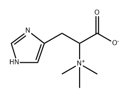 1H-Imidazole-5-ethanaminium, α-carboxy-N,N,N-trimethyl-, inner salt Structure