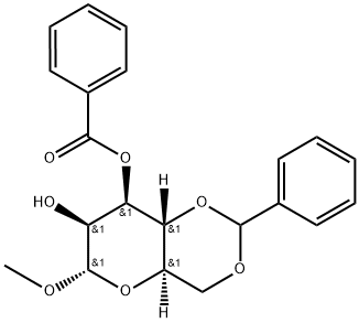 Methyl 3-O-benzoyl-4,6-O-benzylidene-α-D-mannopyranoside Structure