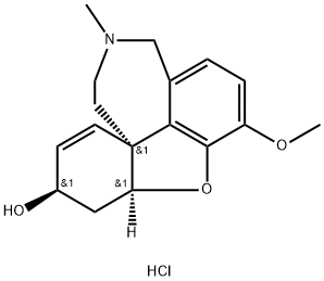 Galanthamine hydrochloride salt 구조식 이미지