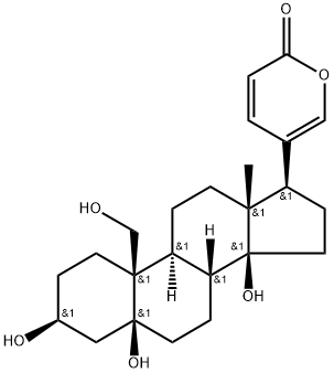 3β,5,14,19-Tetrahydroxy-5β-bufa-20,22-dienolide Structure