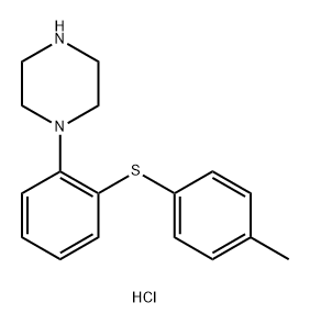 1-(p-tolylsulfanylphenyl)piperazine hydrochloride 구조식 이미지