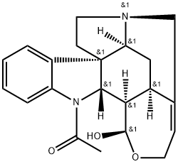 (17R)-1-Acetyl-19,20-didehydro-17,18-epoxycuran-17-ol 구조식 이미지