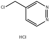 Pyridazine, 4-(chloromethyl)-, hydrochloride (1:1) Structure