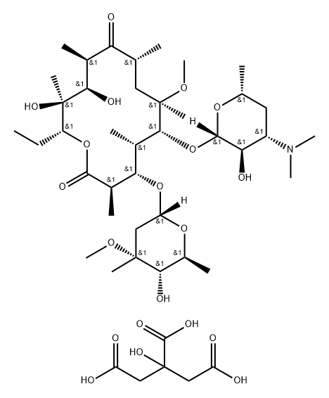 Citric acid Clarithromycin Structure