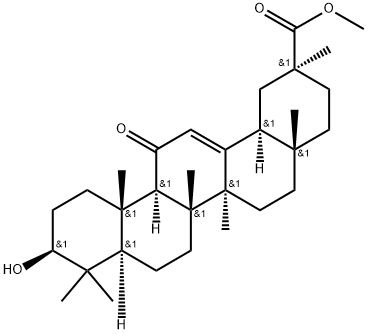 GLYCYRRHETINIC ACID METHYLESTER, 18-ALPHA-(SG) Structure