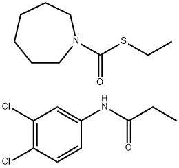 1H-Azepine-1-carbothioic acid, hexahydro-, S-ethyl ester, mixt. with N-(3,4-dichlorophenyl)propanamide Structure