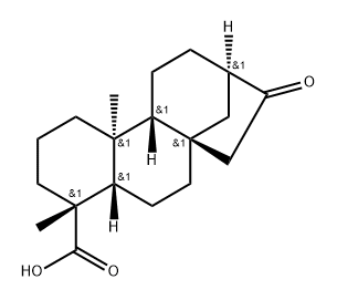 17-Norkauran-18-oic acid, 16-oxo-, (±)- (8CI) 구조식 이미지