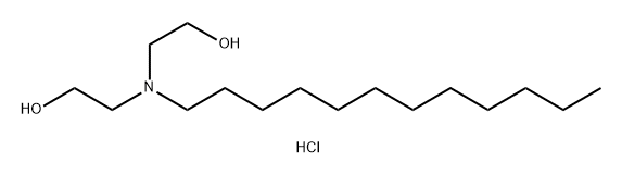 Ethanol, 2,2'-(dodecylimino)bis-, hydrochloride (1:1) Structure