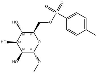 α-D-Mannopyranoside, methyl, 6-(4-methylbenzenesulfonate) 구조식 이미지