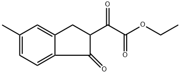 1H-Indene-2-acetic acid, 2,3-dihydro-5-methyl-α,1-dioxo-, ethyl ester Structure