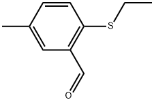 Benzaldehyde, 2-(ethylthio)-5-methyl- Structure