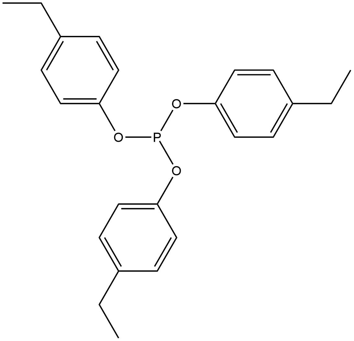 Phenol, 4-ethyl-, 1,1',1''-phosphite 구조식 이미지