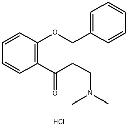 1-Propanone, 3-(dimethylamino)-1-[2-(phenylmethoxy)phenyl]-, hydrochloride (1:1) Structure