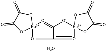 Europium, [μ-[ethanedioato(2-)-κO1,κO′2:κO2,κO′1]]bis[ethanedioato(2-)-κO1,κO2]di-, hydrate (1:10) 구조식 이미지