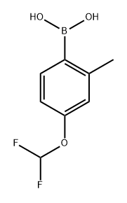 (4-(Difluoromethoxy)-2-methylphenyl)boronic acid Structure