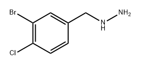 (3-bromo-4-chlorophenyl)methyl]hydrazine 구조식 이미지
