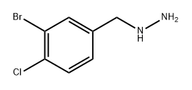 (3-bromo-4-chlorophenyl)methyl]hydrazine Structure