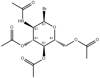 α-D-Glucopyranosyl bromide, 2-(acetylamino)-2-deoxy-, 3,4,6-triacetate Structure