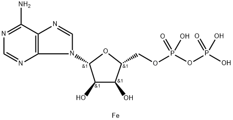 Adenosine 5'-(trihydrogen diphosphate), iron(3+) salt (1:1) (9CI) Structure