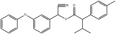 4-Methyl-α-(1-methylethyl)benzeneacetic acid cyano(3-phenoxyphenyl)methyl ester Structure
