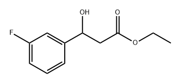 ethyl 3-(3-fluorophenyl)-3-hydroxypropanoate Structure