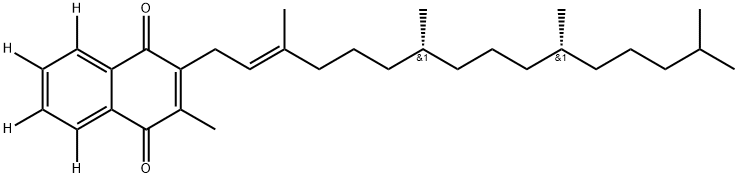 Phylloquinone-ar,ar,ar,ar-d4 (7CI,8CI) 구조식 이미지