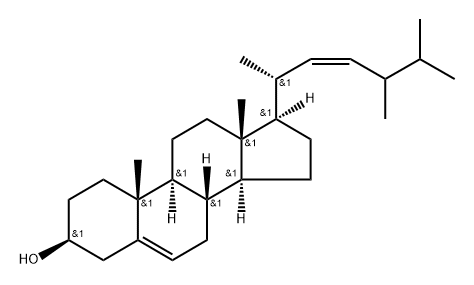 (24xi)-ergosta-5,22(Z)-dien-3beta-ol Structure