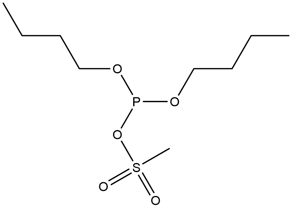 Methanesulfonic acid, anhydride with dibutyl hydrogen phosphite (9CI) Structure