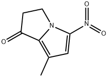 2,3-Dihydro-7-methyl-5-nitro-1H-pyrrolizin-1-one Structure