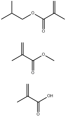 2-Propenoic acid,2-methyl-, polymer with methyl 2-methyl-2-propenoate and 2-methylpropyl 2-methyl-2-propenoate Structure