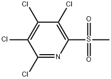 2,3,4,5-Tetrachloro-6-(methylsulfonyl)pyridine Structure