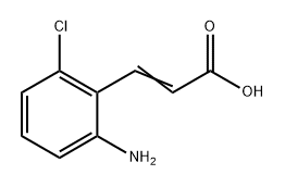 2-Amino-6-chlorocinnamic acid Structure