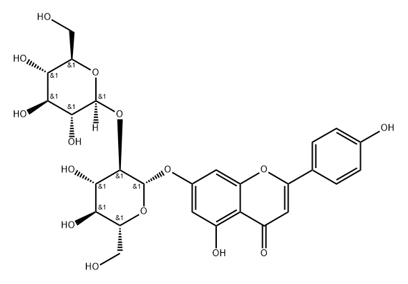 52073-83-3 Apigenin-7-O-
sophroside
Apigenin-7-O-β-D-
sophoroside