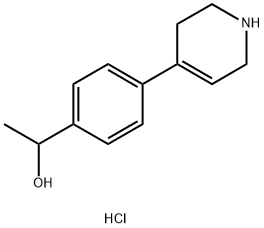 Benzenemethanol, α-methyl-4-(1,2,3,6-tetrahydro-4-pyridinyl)-, hydrochloride (1:… Structure