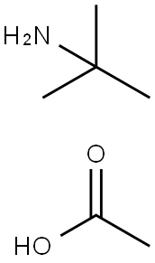 2-Propanamine, 2-methyl-, acetate (1:1) Structure