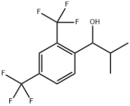 1-(2,4-bis(trifluoromethyl)phenyl)-2-methylpropan-1-ol Structure