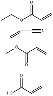 2-Propenoic acid, polymer with ethyl 2-propenoate, methyl 2-propenoate and 2-propenenitrile Structure