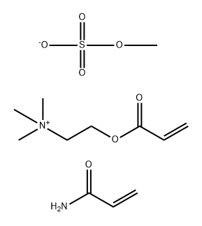 에타나미늄,N,N,N-트리메틸-2-(1-옥소-2-프로페닐)옥시-,메틸설페이트,2-프로펜아미드중합체 구조식 이미지
