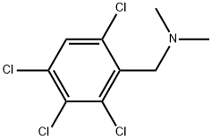 2,3,4,6-Tetrachloro-N,N-dimethylbenzenemethanamine Structure