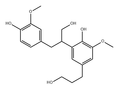 Tetrahydrodehydrodiconiferyl alcohol Structure