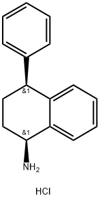 Cis-4-phenyl-1,2,3,4-tetrahydronaphthalen-1-amine hydrochloride 구조식 이미지