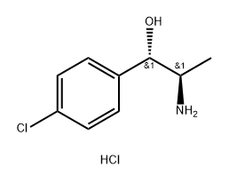 S-(R*,S*)]-α-(1-Aminoethyl)-4-chlorobenzenemethanol Hydrochloride Structure