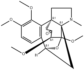 (7S)-8β,10β-Epoxy-3,4,7,8-tetramethoxy-17-methylhasubanan-6-one 구조식 이미지