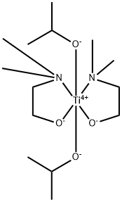 Titanium(IV) diisopropoxide bis(dimethylaminoethoxide) Structure