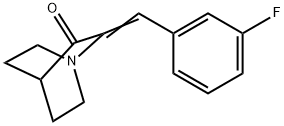 2-[(3-Fluorophenyl)methylene]-1-azabicyclo[2.2.2]octan-3-one Structure