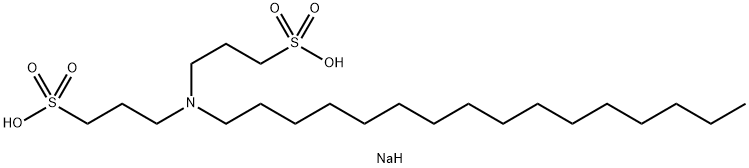 1-propanesulfonic acid 3,3'-(hexadecylimino) bisdisodium salt 구조식 이미지