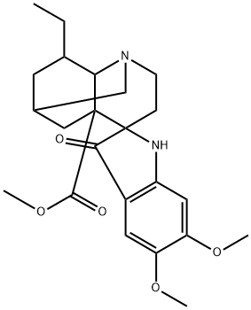 (2β,5α,6β,17ξ,18α)-13-Methoxyvoaluteine 구조식 이미지